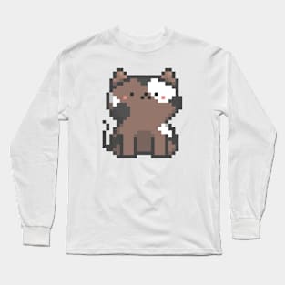 Pixel Quiet Cat 13 Long Sleeve T-Shirt